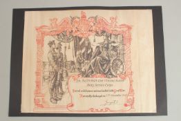 DRIVER VINCENT BARON TA/253943. ARMY SERVICE CORPS. Honourable Discharge 27th December 1917.