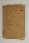 PTE CHARLES BEDFORD 10921. LANCASHIRE FUSILIERS. SOLDIER'S SMALL BOOK.