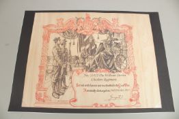 PTE WILLIAM DEVLIN 33452. CHESHIRE REGIMENT. Honourable Discharge 2nd October 1917.