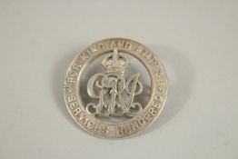KING'S SILVER BADGE 175489.