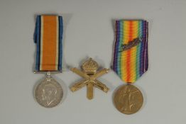 WILLIAM A. ALTON. PTE 58214. MACHINE GUN CORP. A DUO with ribbons, with badge, oak leaf.