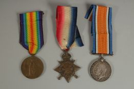 CHARLES R. BATCHELOR. R SUSS. R. PTE 6843. TRIO with ribbons.