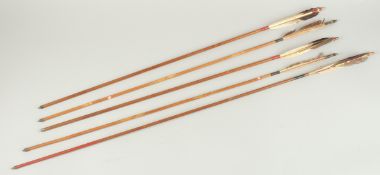 FIVE OTTOMAN CASTLE ARROWS.