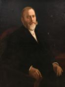 English School, Circa 1900. A portrait of a gentleman probably King Edward VII, oil on canvas. 42