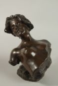 G. RENDA (1862 - 1939). A BRONZE NUDE. Signed, 24cm high.