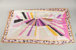 AN EMILLIO PUCCI SILK SCARF in a card envelope.