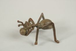 A BRONZE OKIMONO OF AN ANT.