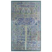 A LARGE 19TH CENTURY DAMASCUS ENAMELLED COPPER CALLIGRAPHIC PANEL.