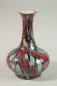 A FINE CHINESE FLAMBE GLAZE PORCELAIN VASE, 28.5cm high.