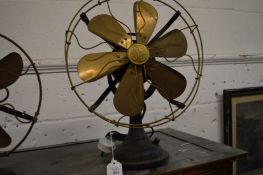 An old electric table fan.