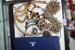 A quantity of decorative necklaces.