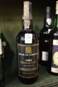 House of Commons vintage port, 1982, one bottle.