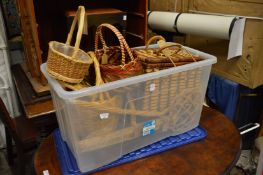 A quantity of baskets.