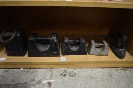 Cast iron weights.