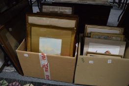 Quantity of paintings and prints.