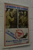 Framed and glazed poster for the Lee Marvin film Prime Cut.