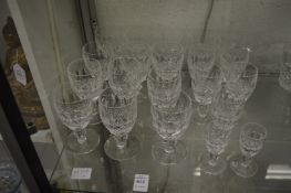 A collection of Waterford Colleen glassware.