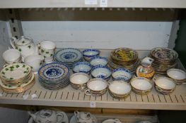 Chinese part services and a Colclough Ivy Leaf part service.