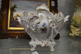A Dresden porcelain jardiniere.