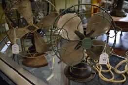 A Gilbert electric fan and another fan.