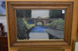 Edwin Glasgow, Simonsbath, North Devon, pastel.