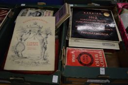 Quantity of records and books etc.