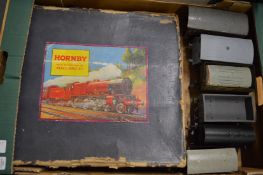 Hornby train set, boxed and associated items.