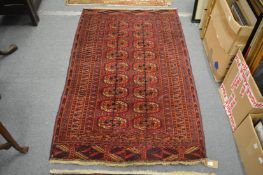 A Bokara rug, 164cm x 101cm.