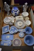 A quantity of Wedgwood Jasperware and other collectable china.