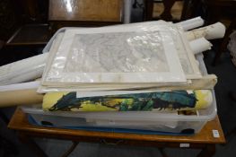 A large quantity of unframed maps and ephemera.