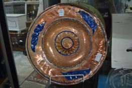 A Hispano-Moresque lustre ware dish.