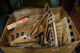 A large quantity of buttons.