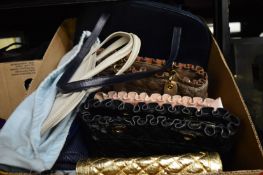 Quantity of ladies handbags.