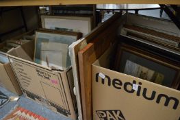 Large quantity of paintings and prints.