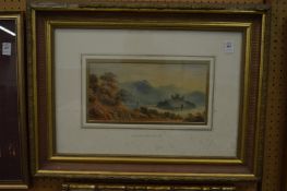 Kilchurn Castle, Loch Awe, watercolour.