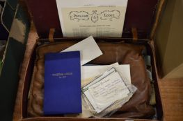 Two cases containing Masonic regalia.