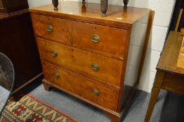 A 19th century small mahogany chest of drawers.