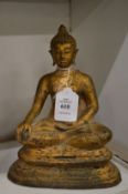 Gilt bronze Buddha.