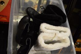 Three pairs of ladies boots, size 5½-6.