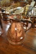 A 4½ gallon copper harvest jug.