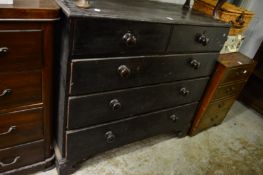 A Victorian chest of drawers.