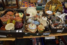 Decorative china to include Motto ware items.