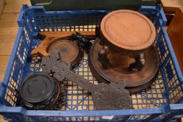 Chinese hardwood stands.