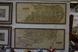 John Thomson, Edinburgh, a pair of engraved maps depicting the Northern and Southern parts of