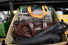 Quantity of ladies handbags.