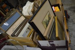 Two boxed of pictures.