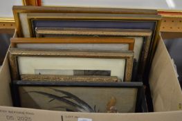 A small group of paintings and prints.