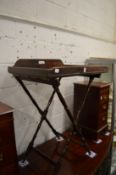 Butlers tray on stand.