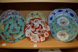 Decorative Chinese and Japanese plates.
