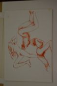 Peter Collins, a folio of unframed female life studies.